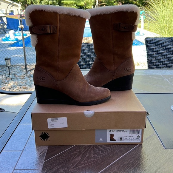UGG Edelman Cuff Wedge Waterproof Boots - Picture 6 of 10